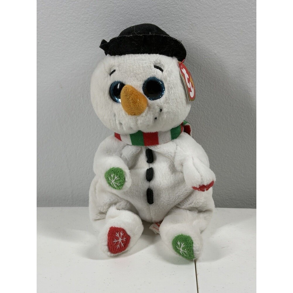 Ty Beanie Bellies Weatherby Snowman 6-inch with Tags